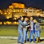 peniscola castle by night