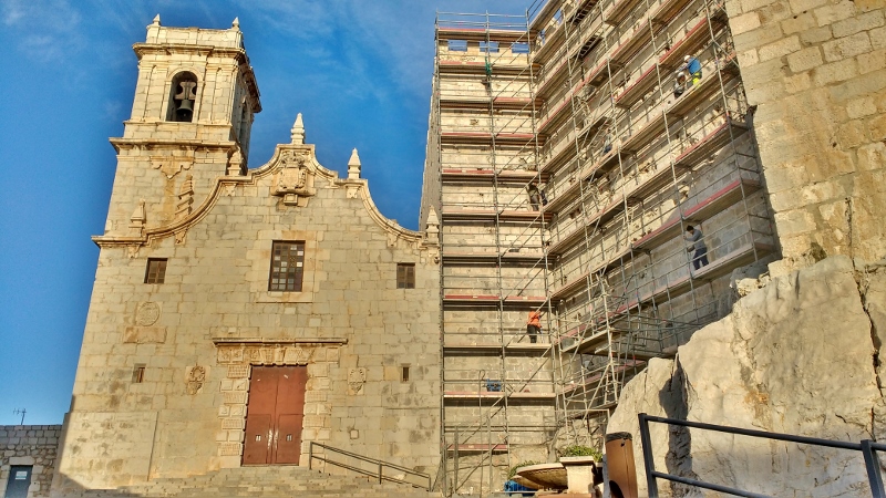 Peniscola Castle renovations