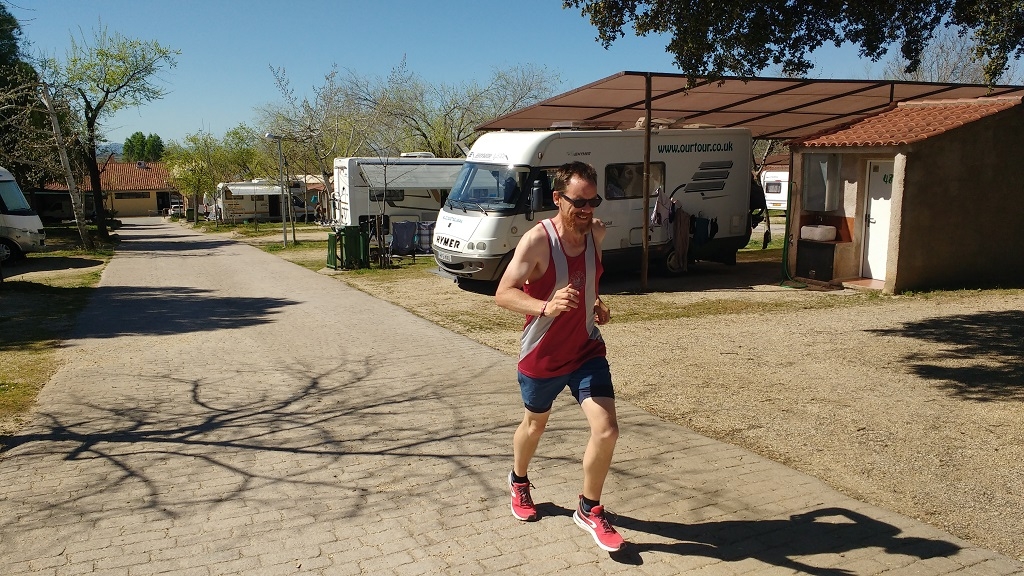 Doing Some Campsite Training A Month Before the Boston (UK) Marathon