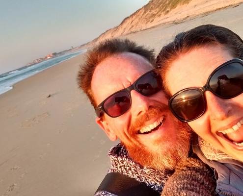 sunset at Capbreton, France