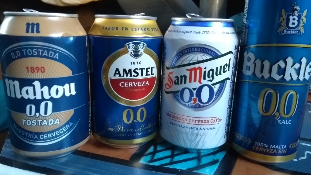The aftermath of a heavy night these days - there are tons of alcohol-free beers available in Spain