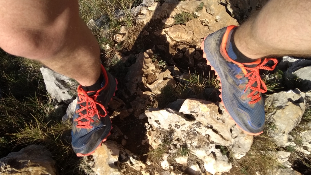 Sometimes you find yourself trying to run on rocks too - easy to damage yourself if you're not careful