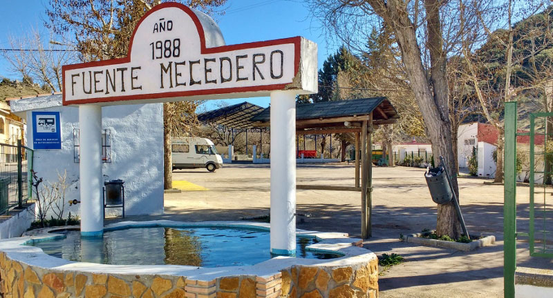 Motorhome aire in Frailes, Spain