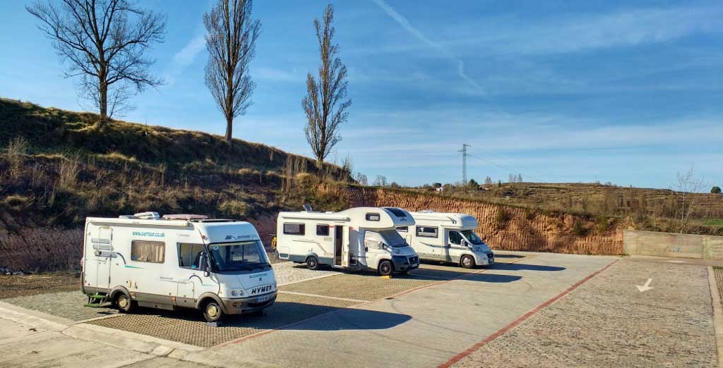 motorhome aire Briviesca, Spain