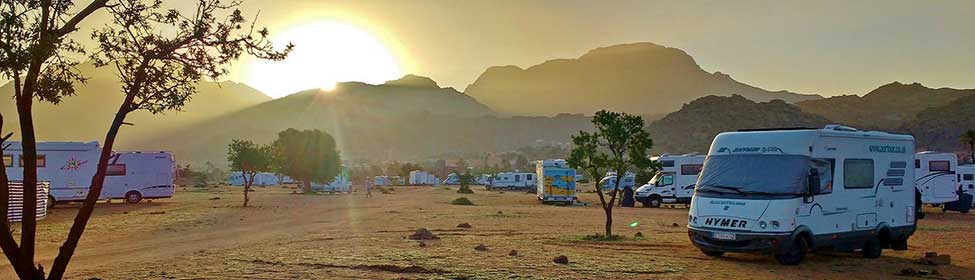 Motorhome in Tafroute Morocco
