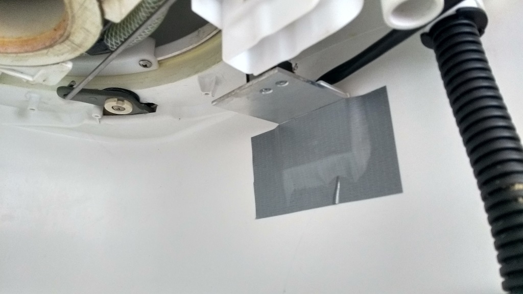 And another piece of gaffer tape went on afterwards