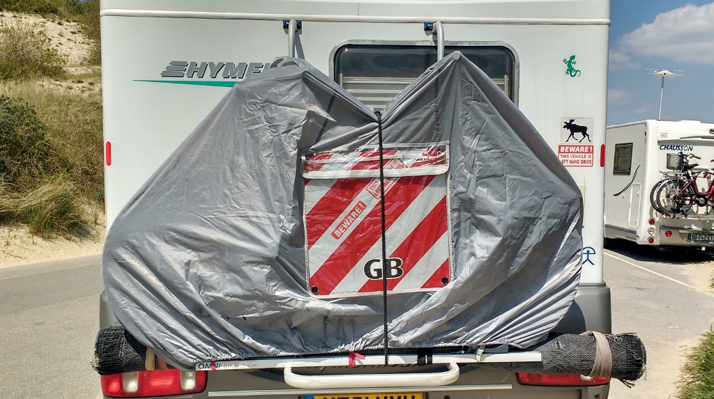motorhome bike rack cover