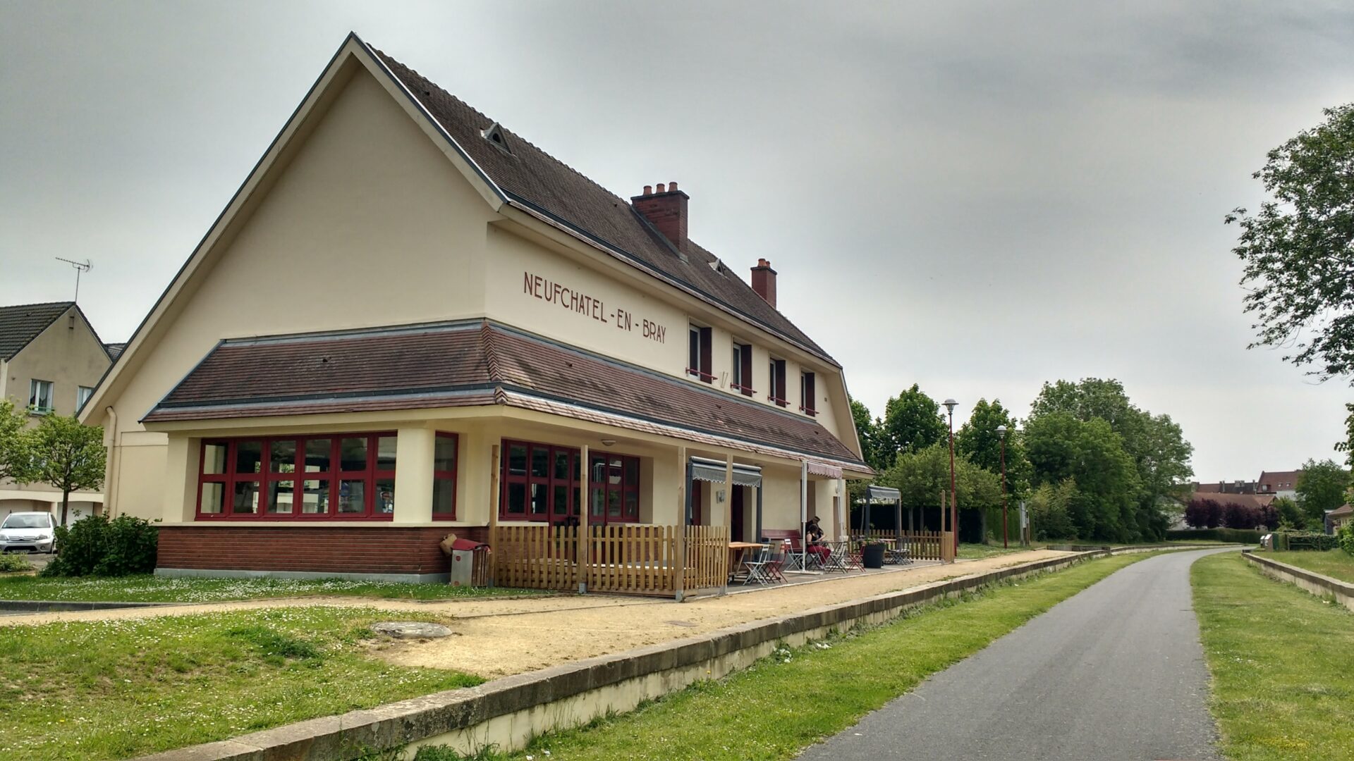 Train station at Neufchatel-en-Bray on Avenue Verte 