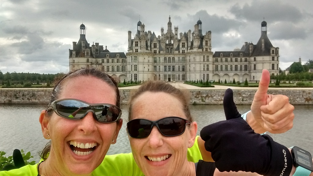 Run to Chateau Chambord near Muides-sur-Loire 