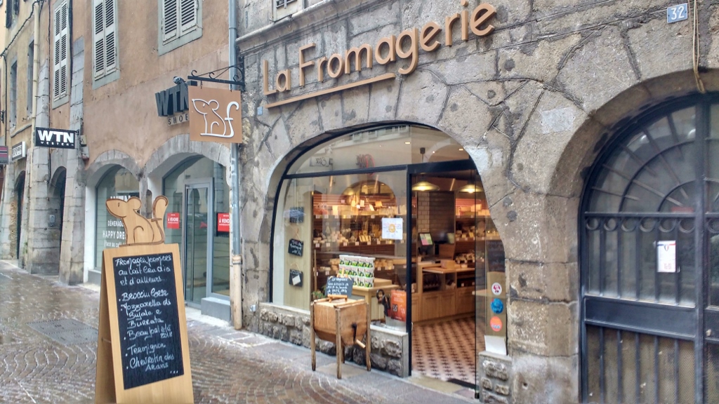 Cheese shop in Chambery, France