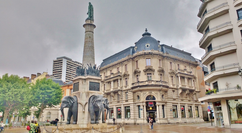 Fontaine des Elephants in Chambery, France