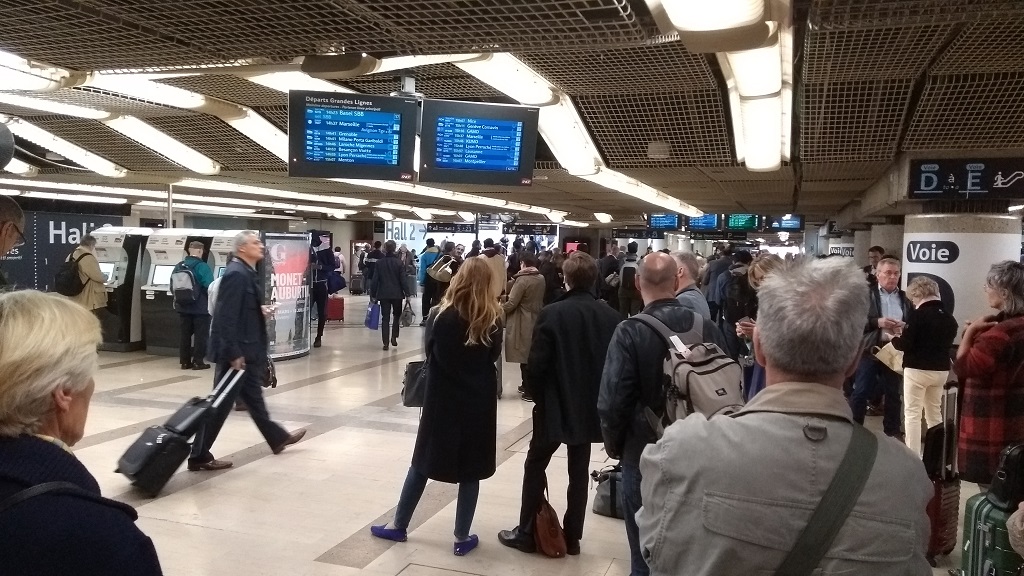 Waiting for a Train at Gare du Lyon