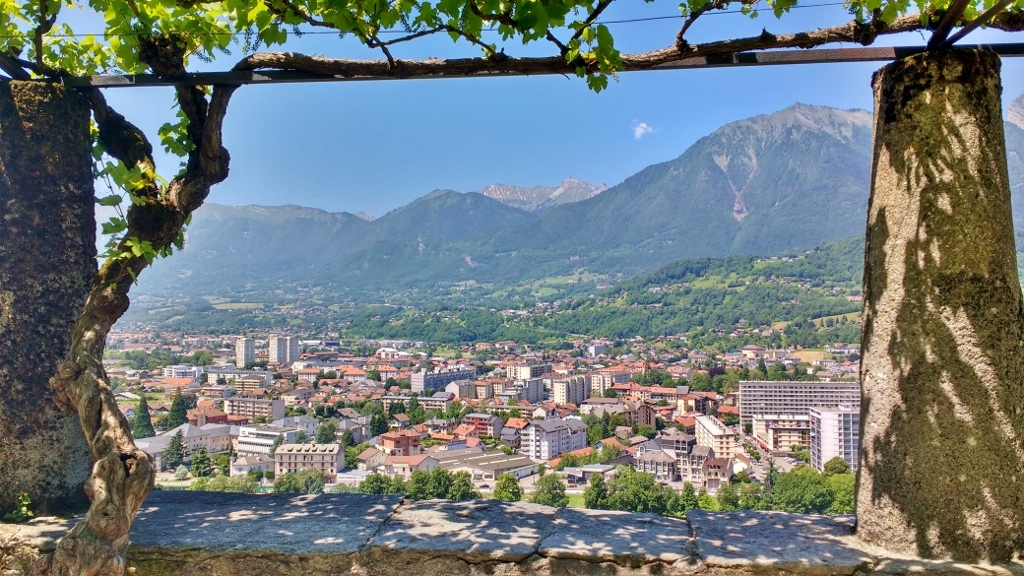 View of Albertville from Conflans, France