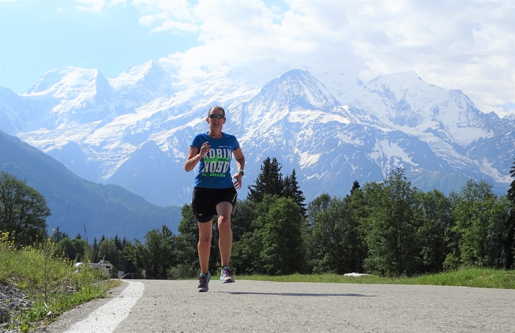 Runner Mont Blanc Massif Plaine Joux France Alps
