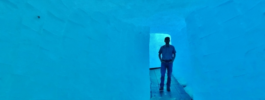 Tunnel inside Rhone Glacier