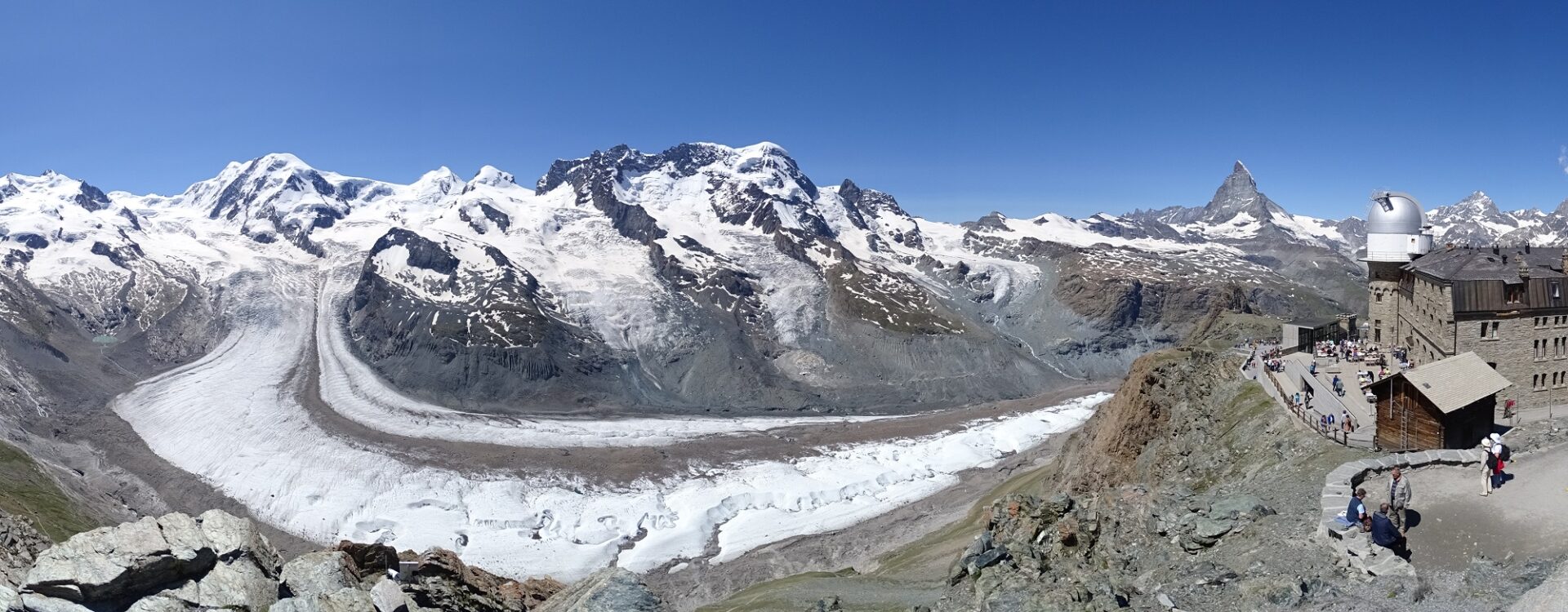 Gornergrat, the finish of the Zermatt Ultramarathon