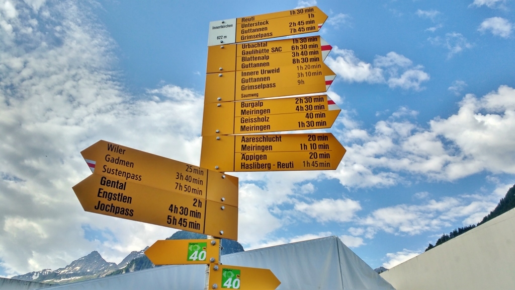 walks in Innertkirchen Switzerland