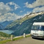 motorhome on Grimselpass