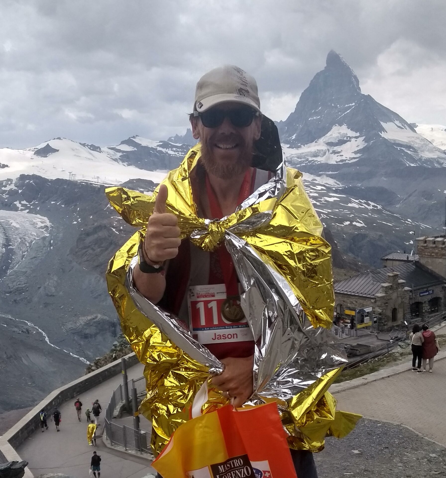 Finisher Gornergrat Ultra Marathon Gold Blanket Matterhorn