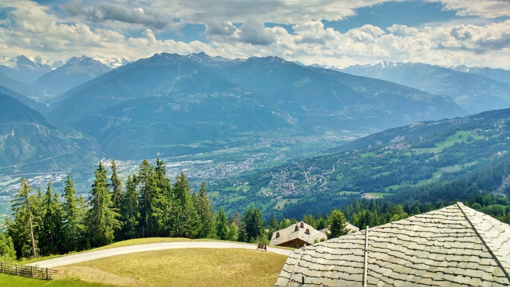 View from Swiss chalet