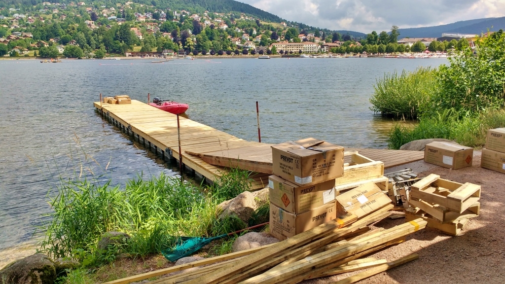 fireworks set up in Gerardmer France