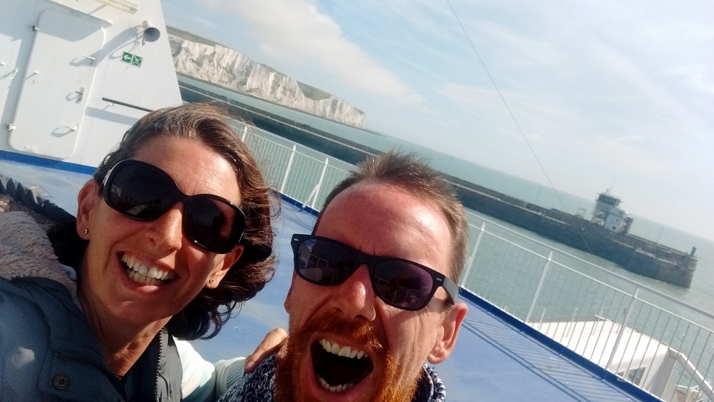 on the Ferry back to the UK