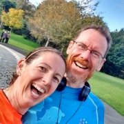 joggers at Diana Memorial Fountain