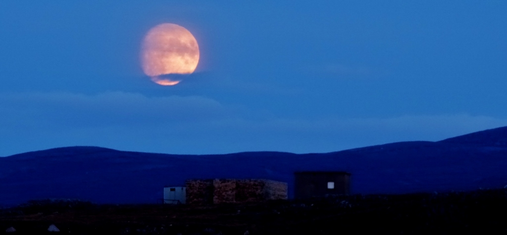 Moon rise over Durness NC500 Scotland