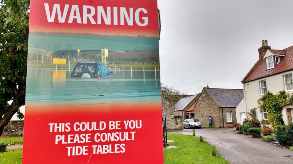 Warning Sign Holy Island