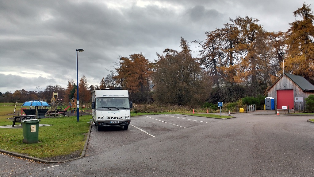Carrbridge motorhome parking