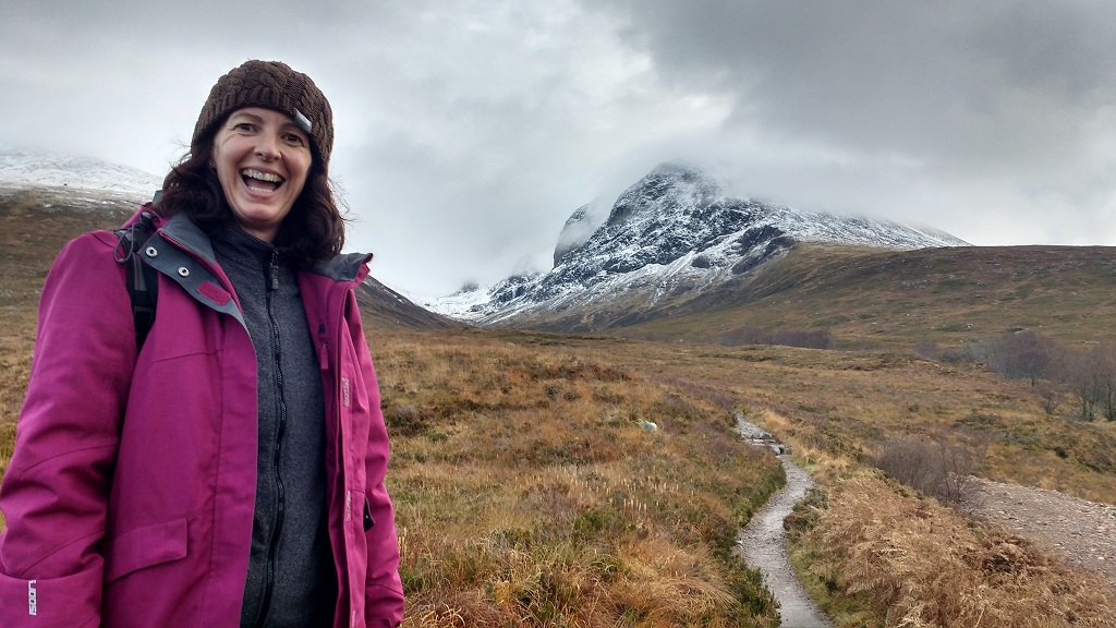 The north face of Ben Nevis, shrouded in cloud