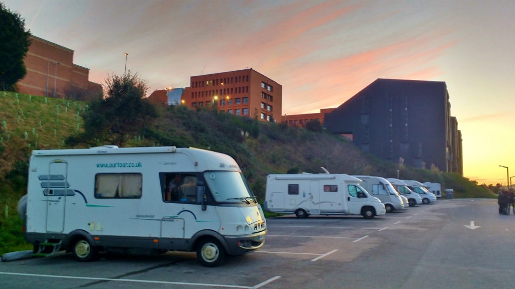 Motorhome parking Santander, Spain
