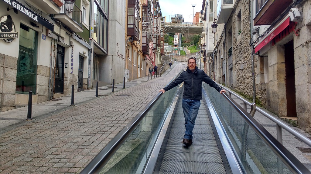 Outdoor escalators in Santader 