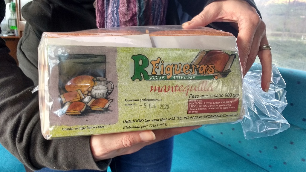 Our six pack of sobaos mantequilla