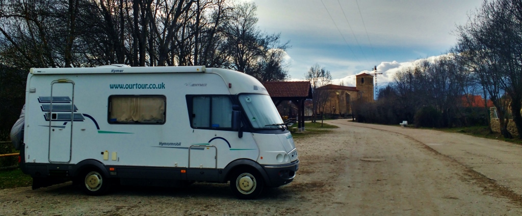 motorhome parking Pinilla del valle Spain