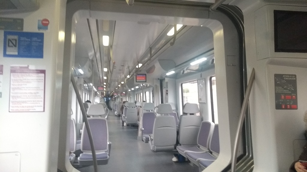 Nice trains in Madrid (they were packed at rush hour though)