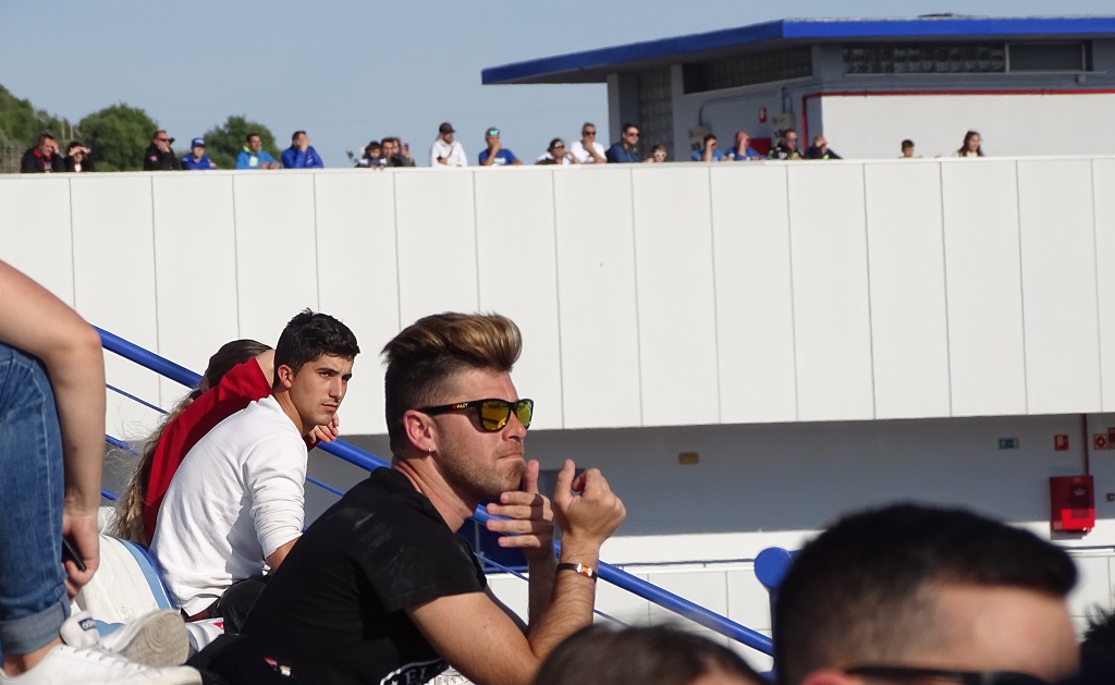 A young George Michael looking cool in the crowd