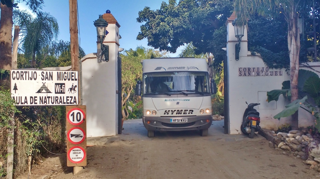 motorhome camping in Nerja Spain