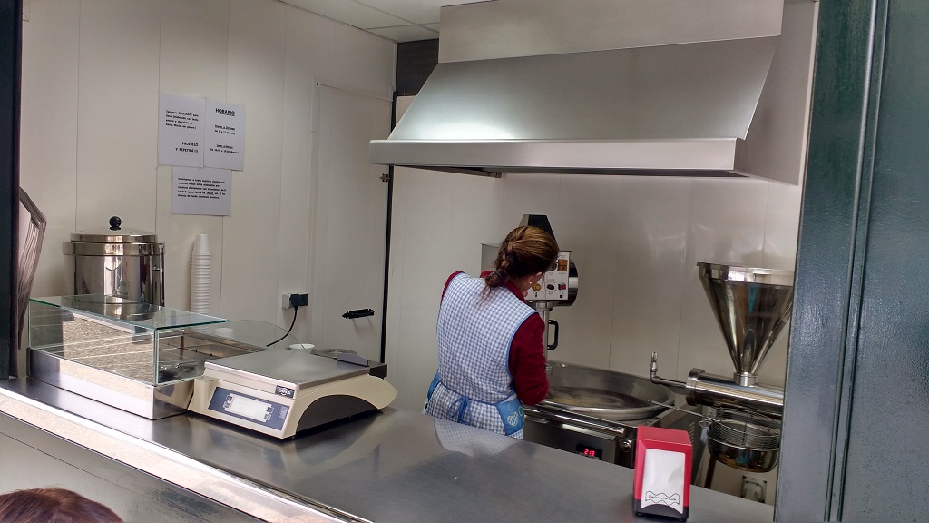The churros order has been placed and deep-frying has commenced!