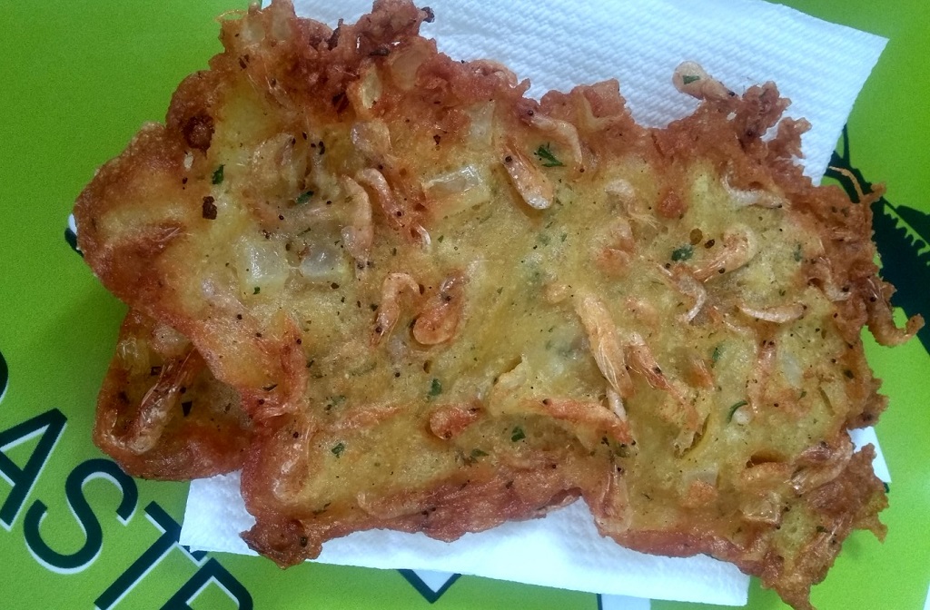  Shrimp Tortillita at the Central Market in Cadiz: delicious