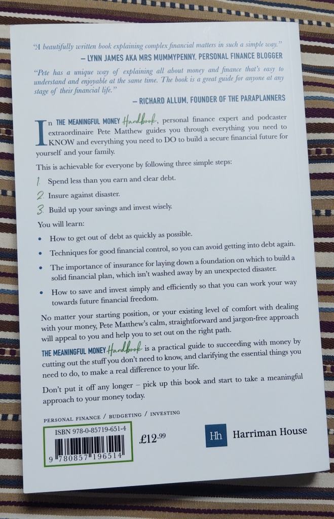 The Meaningful Money Handbook Back Cover
