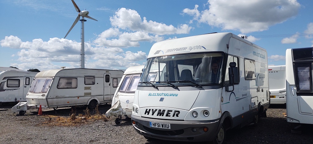 Leaving our motorhome storage location after four months mothballed