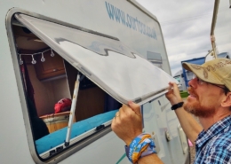 Replacing motorhome window