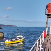 yellow boat trip at Whitby