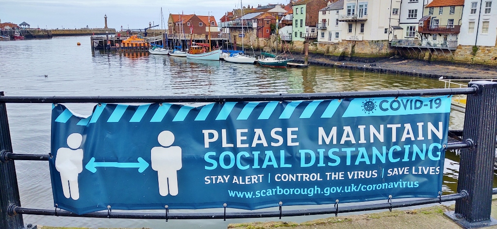 coronavirus sign in whitby