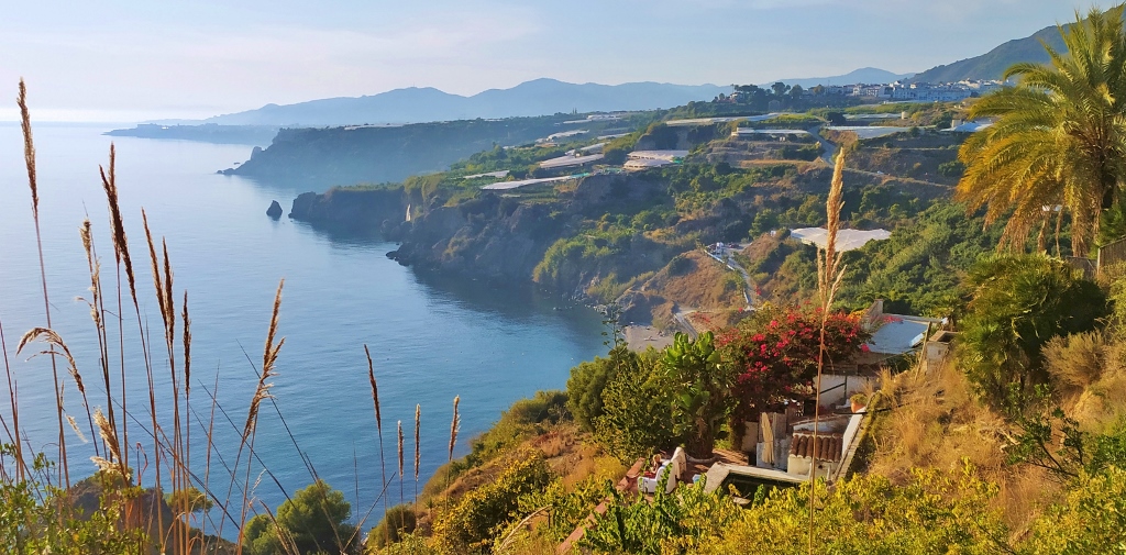 view from Maro to Nerja Spain