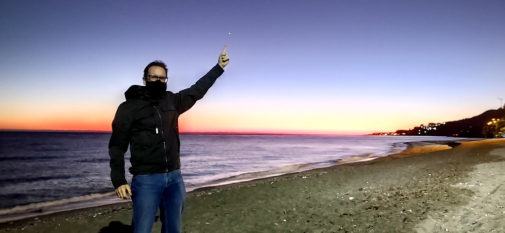 Christmas Star from Nerja Beach