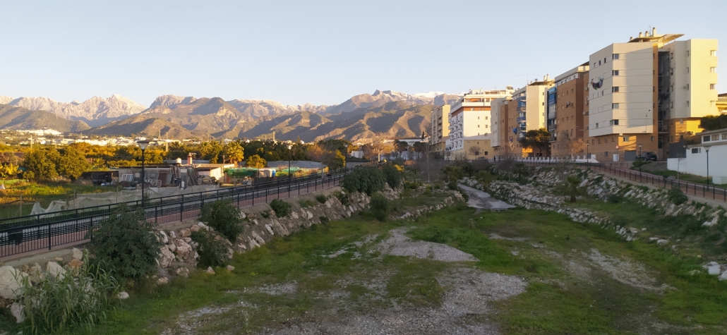 The Chillar River is dry in Storm Filomena