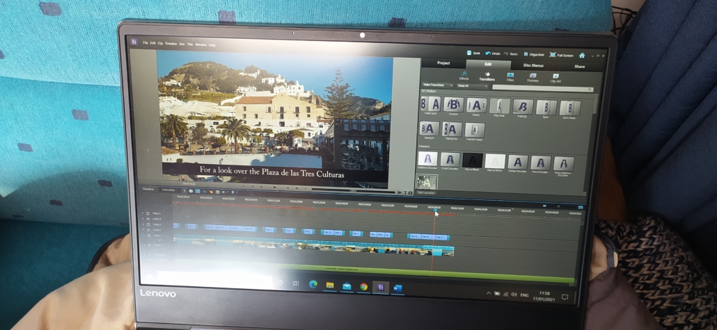 Cutting together the El Fuerte video