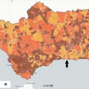 covid map of Andalusia Spain